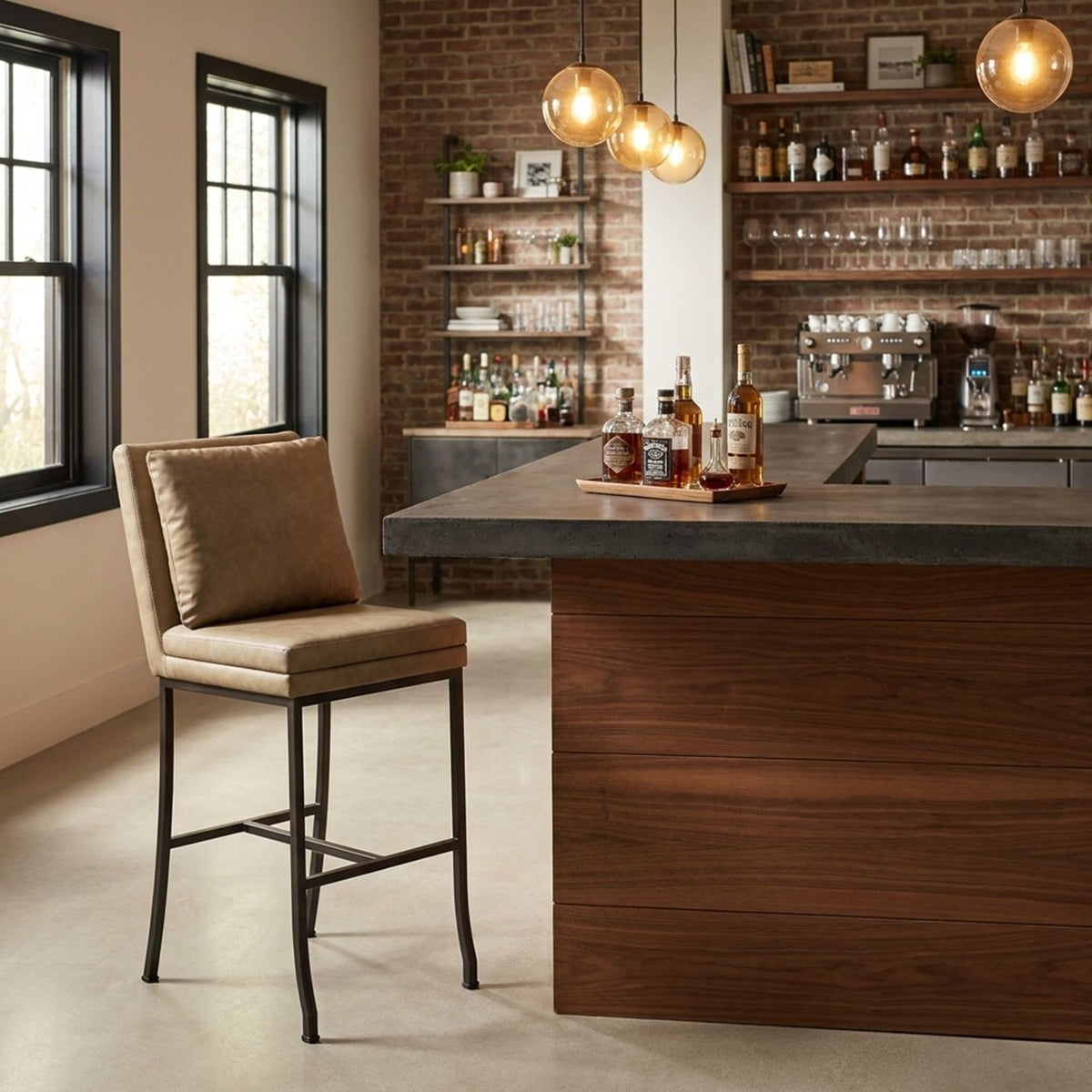 Winslow -  Metal Barstool
