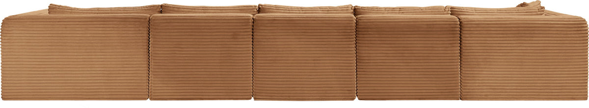 Shaggy - Fabric 5 Piece Modular Sectional With Chaise
