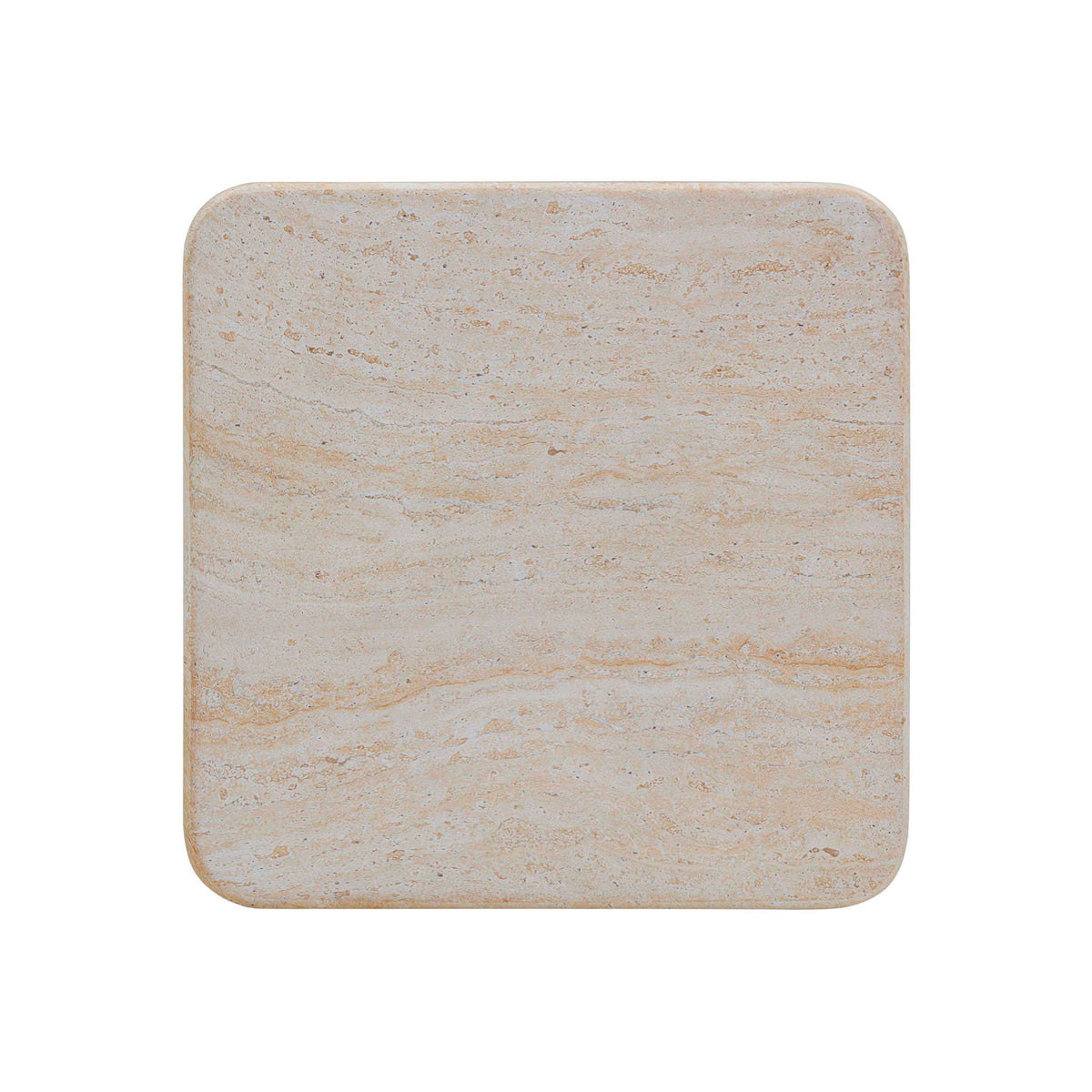 Brut - Concrete Indoor / Outdoor Side Table - Travertine & Breccia