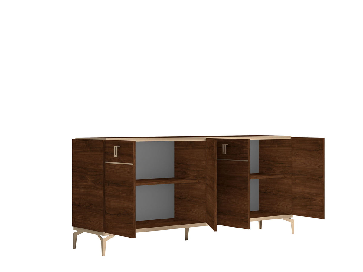 Eva - 4 Door Buffet - Dark Brown