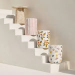 Zaya - Faux Marble Side Table - Rose