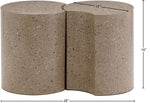 Dimple - 2 Piece Modular End Table - Terazzo Finish
