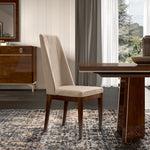 Eva - Chair - Beige / Dark Brown