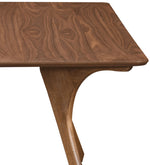 Glenwood - 71" Solid Wood And Walnut Veneer Dining Table - Brown