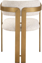Aurum - Linen Textured Fabric Upholstered Dining Chair (Set of 2)