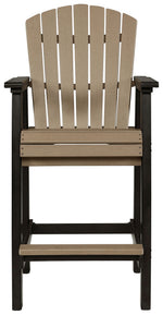 Fairen Trail - Tall Barstool (Set of 2) - Black / Driftwood