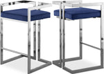 Ezra - Stool with Chrome Legs (Set of 2)