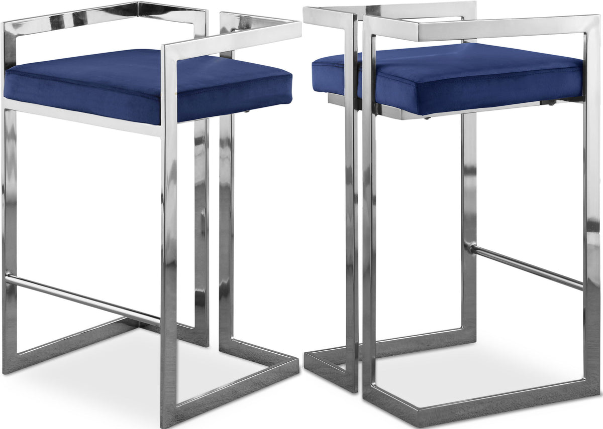 Ezra - Stool with Chrome Legs (Set of 2)