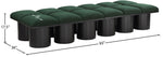 Pavilion - 12 Piece Modular Bench With Black Base