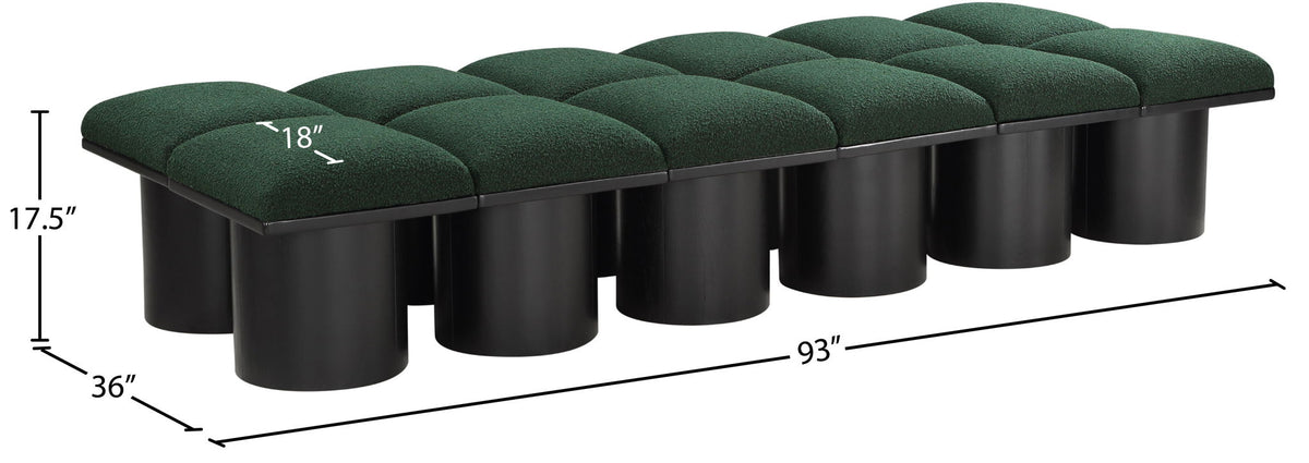 Pavilion - 12 Piece Modular Bench With Black Base