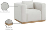 Alfie - Linen Textured Fabic Chair