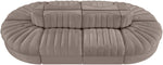 Rummi - Oval Velvet Performance Fabric Upholstered 8 Piece Modular Sectional