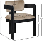 Sacha - Velvet Dining Chair With Black Base (Set of 2)