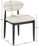 Riccio - Side Chair (Set of 2) - Black Frame