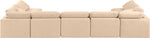 Indulge - Velvet 7 Piece Modular U-Shaped Sectional