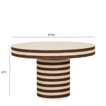 Lyra - Striped Cotton Jute Contract-Grade Table
