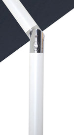 Fiji - Aluminum Patio Umbrella With Square Teak And White Base