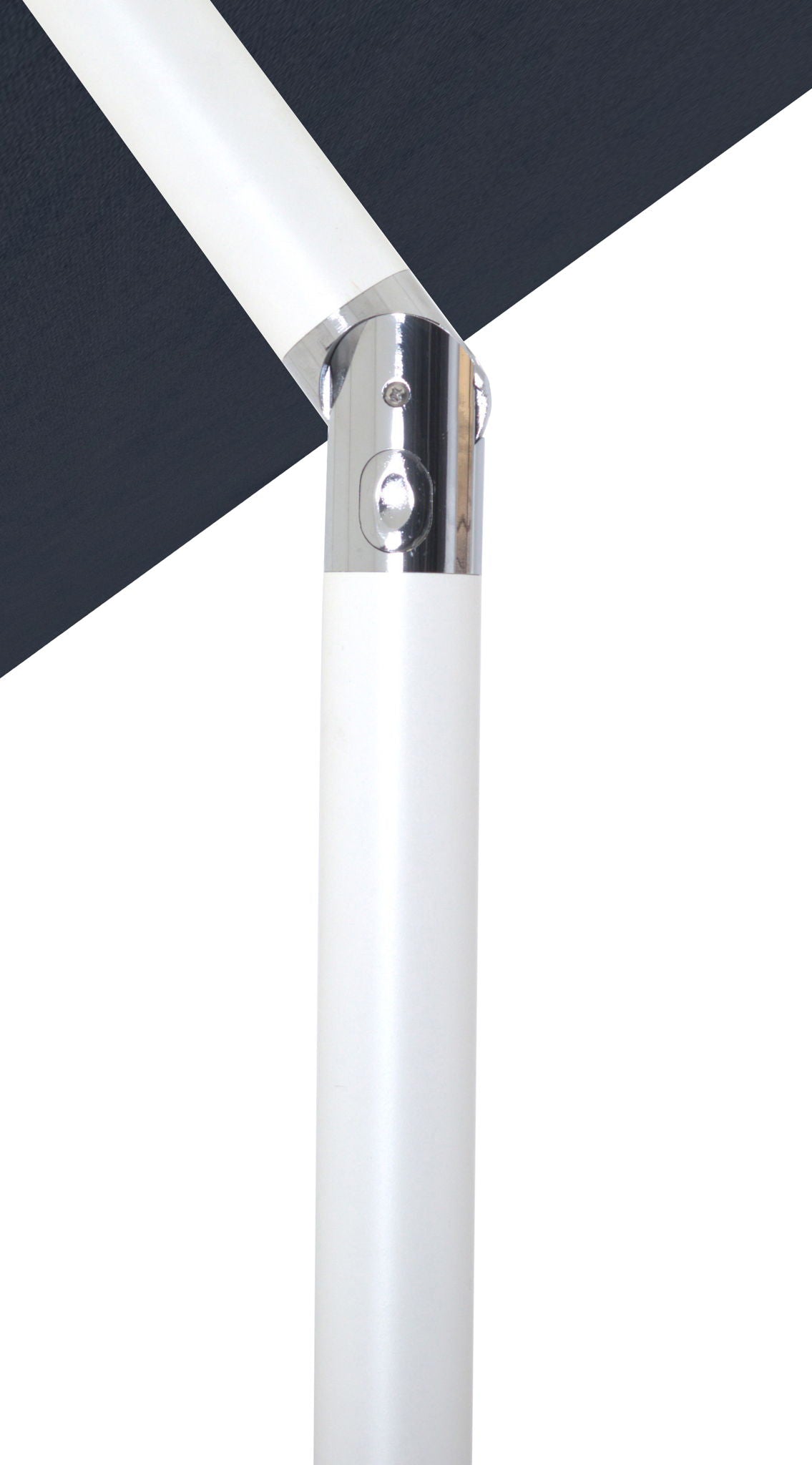 Fiji - Aluminum Patio Umbrella With Square Teak And White Base