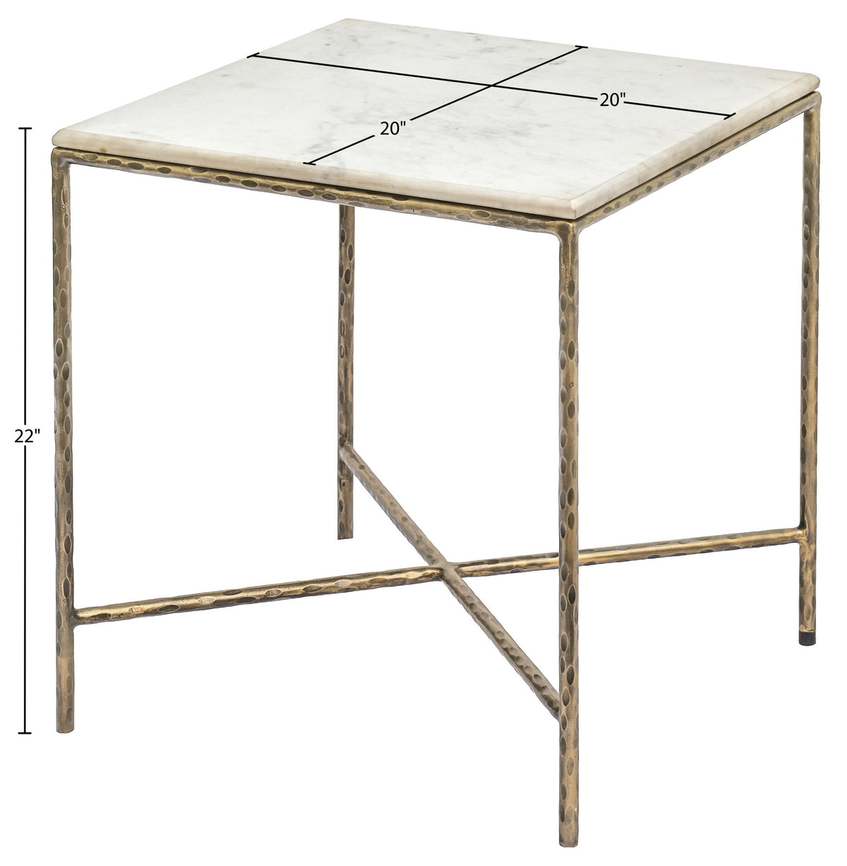 Valen - Marble And Iron Table