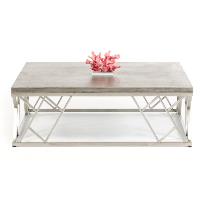 Scape Modern Concrete Coffee Table by VIG Furniture - View 1