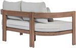 Newport - Water Resistant Fabric 65" Upholstered Outdoor Patio Loveseat