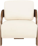 Cedra - Velvet Performance Fabric Upholstered Accent Chair - Brown Frame