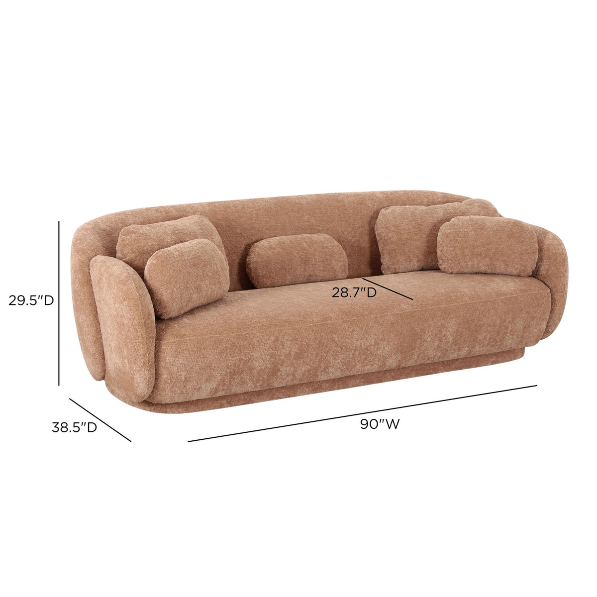 Misty - Knubby Fabric Sofa