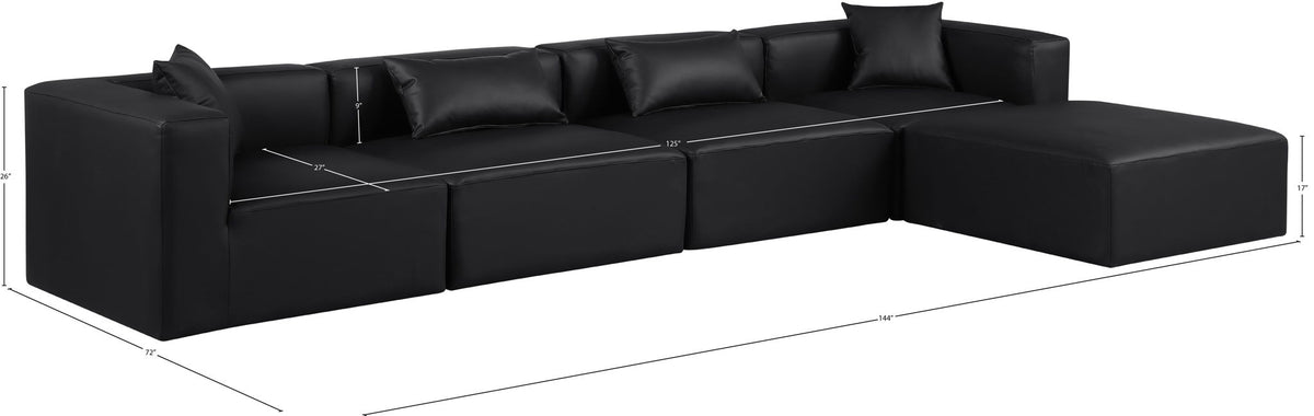 Cube - 5 Piece Modular Sectional With Chaise