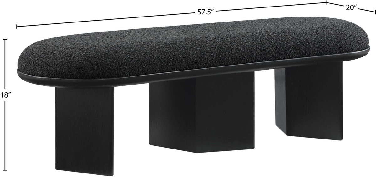 Wilshire - Bench With Black Base