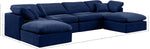 Indulge - Velvet 6 Piece Modular Double Chaise Sectional