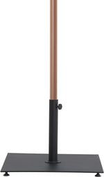 Amalfi - Aluminum Patio Umbrella - Black Base / Light Brown Pole