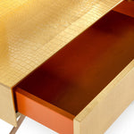 Aversa - Gold Crocodile Console Table & Mirror by VIG Furniture - View 6