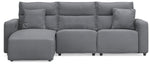 Modmax II - Reclining Sectional - Salt And Pepper