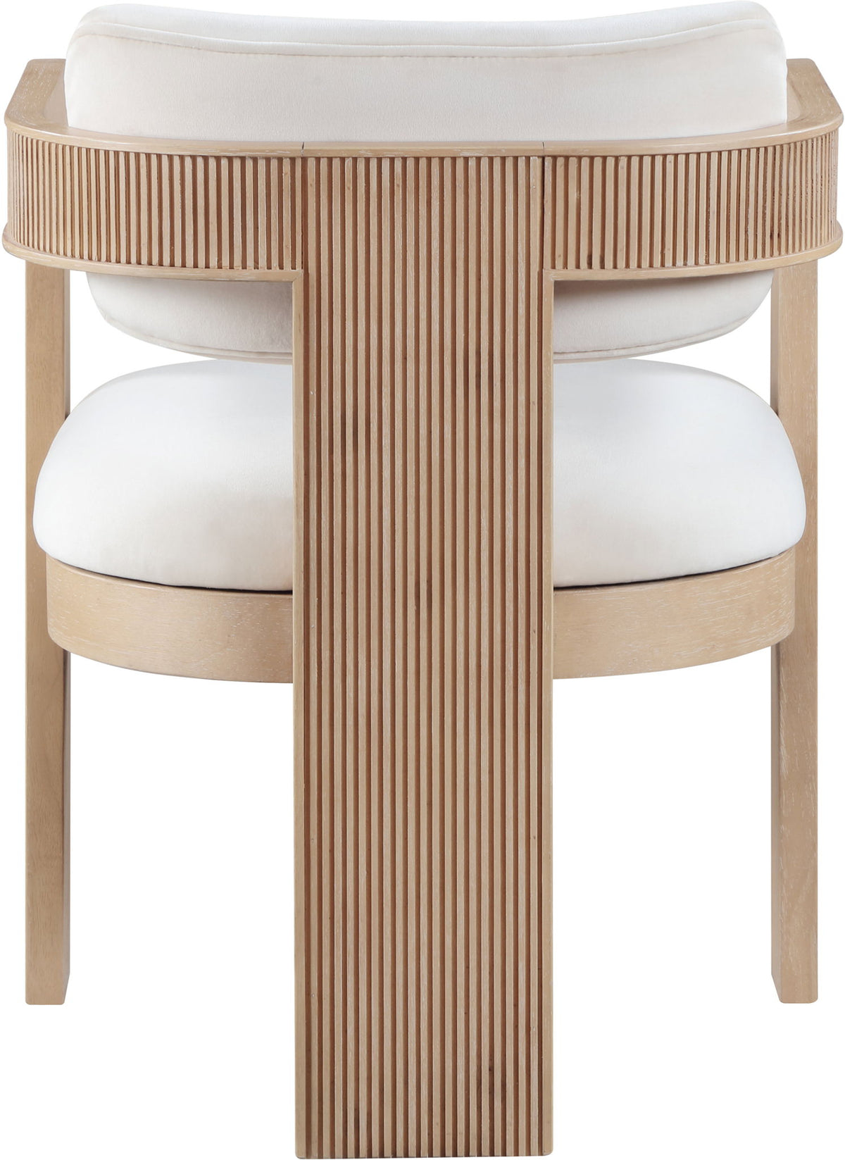 Sacha - Velvet Dining Chair With Natural Base (Set of 2)
