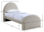 Andaz - Chenille Fabric Upholstered Bed