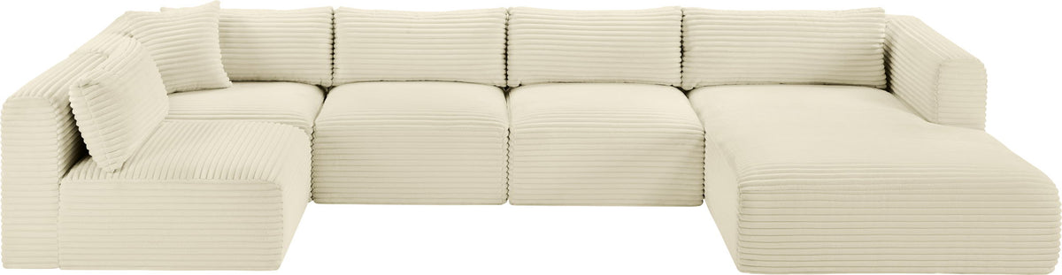 Shaggy - 5 Piece Modular U-Shaped Sectional