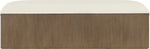 Velden - Upholstered Storage Bench With Stained Brown Base