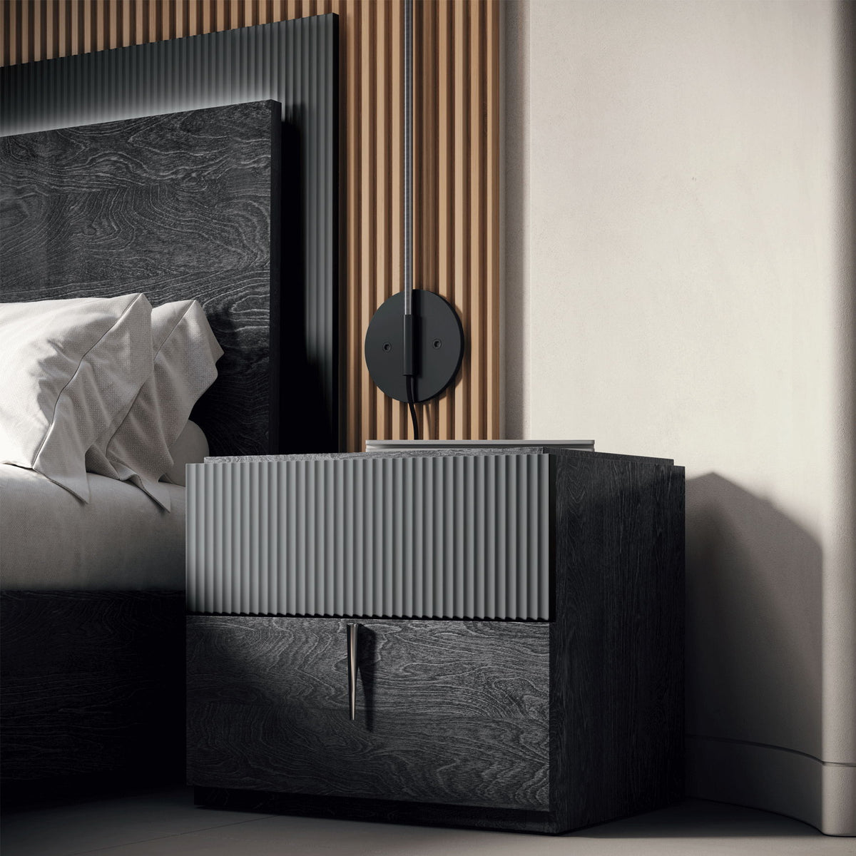 Onyx - Nightstand - Dark Gray