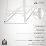 Nolan - 30" Bar Height Rubberwood Barstool