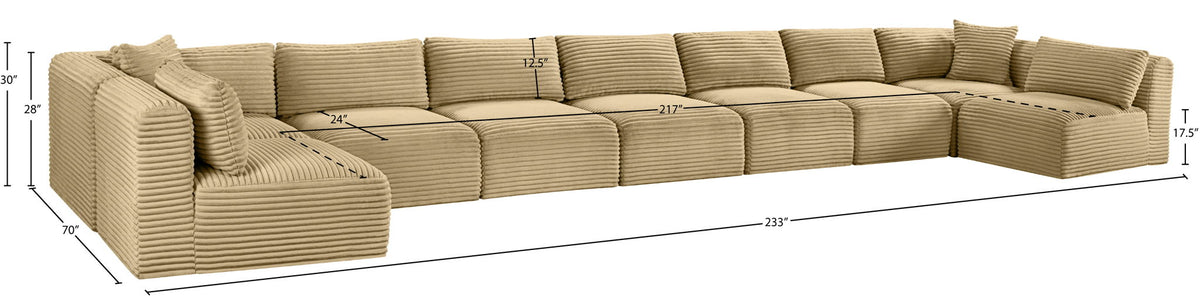 Shaggy - 9 Piece Modular Sectional