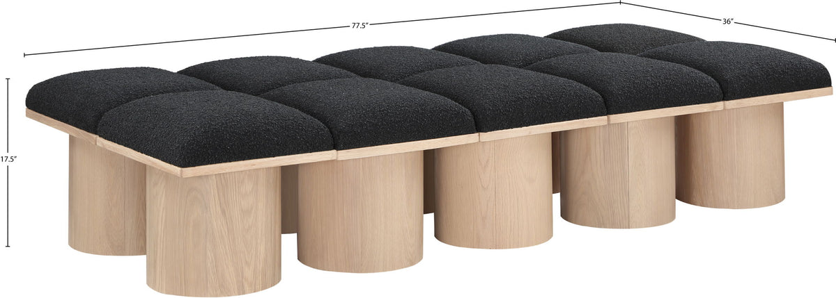 Pavilion - 10 Piece Modular Bench With Natural Base