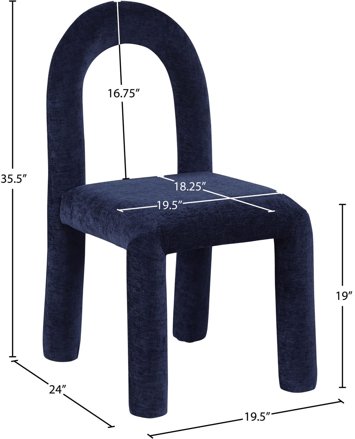 Amari - Chenille Fabric Dining Chair (Set of 2)
