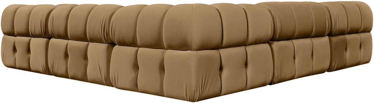 Orin - Velvet 5 Piece Modular Corner Sectional