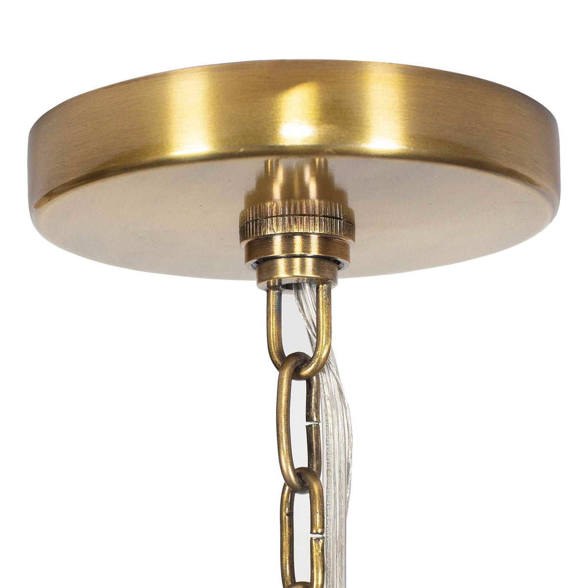 Tauranga - Seagrass 5 Light Pendant - Light Brown