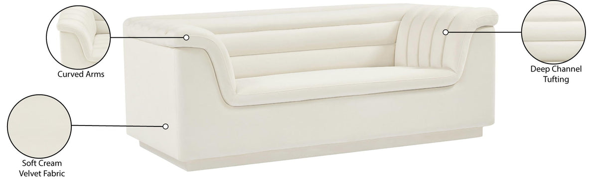 Cascade - Velvet Loveseat