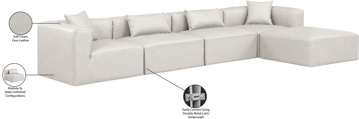 Cube - 5 Piece Modular Sectional With Chaise