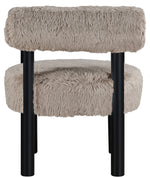 Ambre - Vegan Shearling Fabric Upholstered Accent Chair
