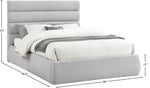 Adam - Linen Fabric Bed With 52" Headboard