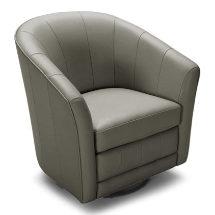 Greer Modern Grey Eco-Leather Accent Chair by VIG Furniture - View 1