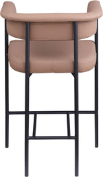 Malin - Faux Leather Counter Stool (Set of 2) - Tan